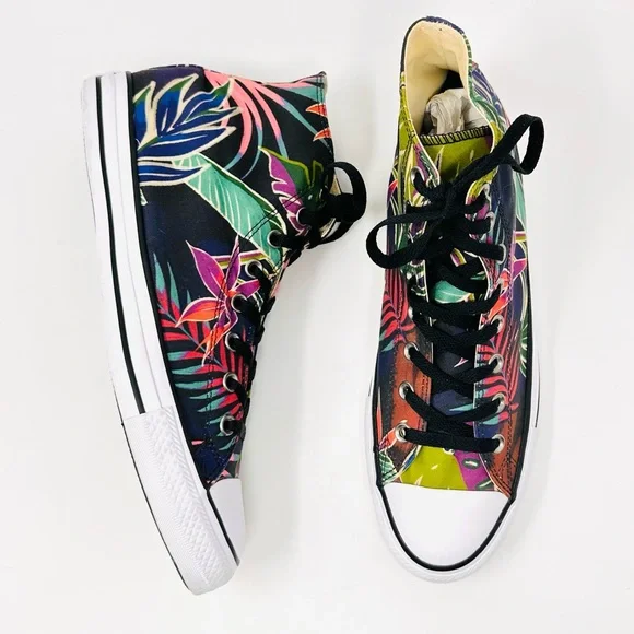 Converse Chuck Taylor All Star HI Unisex Shoes Fuchsia Glow/ Menta/ White - Picture 5 of 13